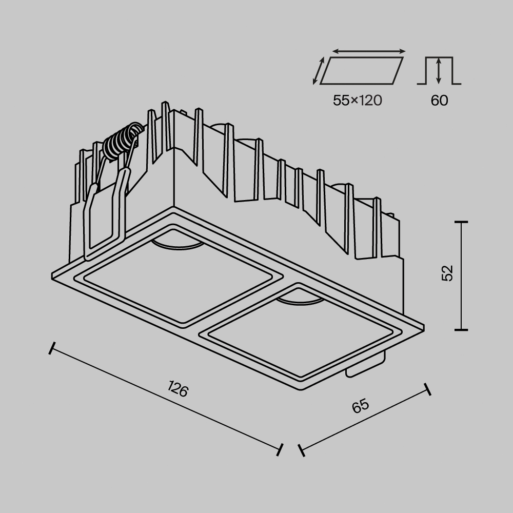 Встраиваемый светильник Maytoni Alfa Led Downlight DL043-02-10W3K-SQ-B-1 в Санкт-Петербурге