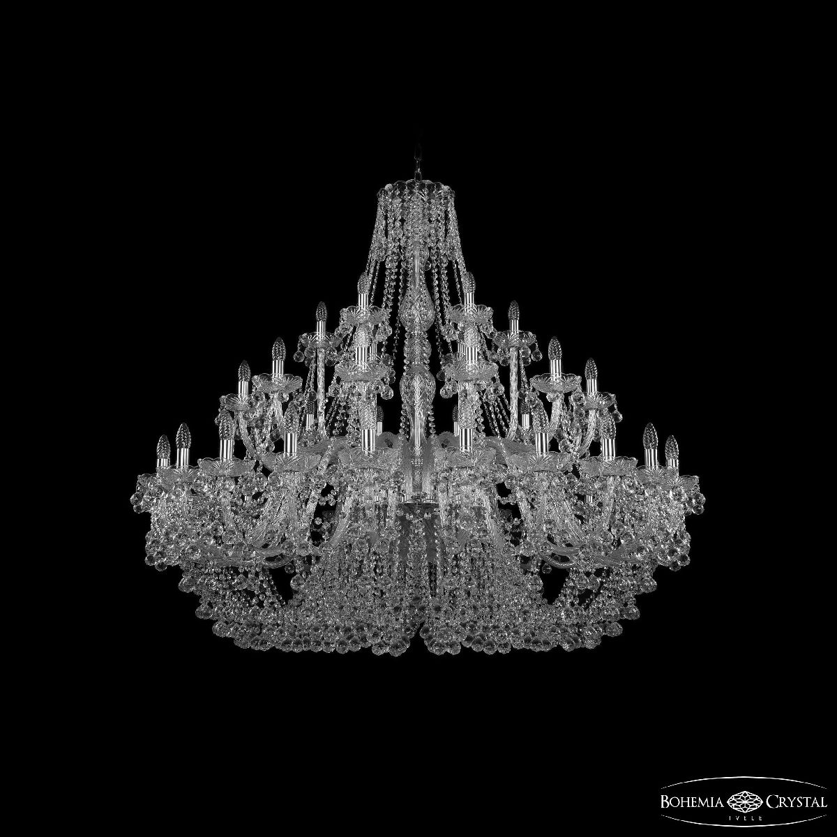 Подвесная люстра Bohemia Ivele Crystal 1409/24+12+6/530 Ni в Санкт-Петербурге