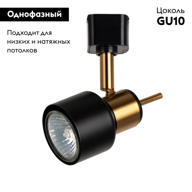 Трековый светильник ARTE Lamp ALMACH A1906PL-1BK в #REGION_NAME_DECLINE_PP#