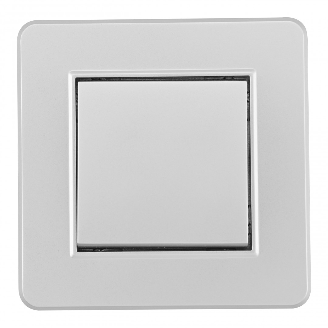 Выключатель одноклавишный Arte Milano SET16-1-30-1 silver в Санкт-Петербурге