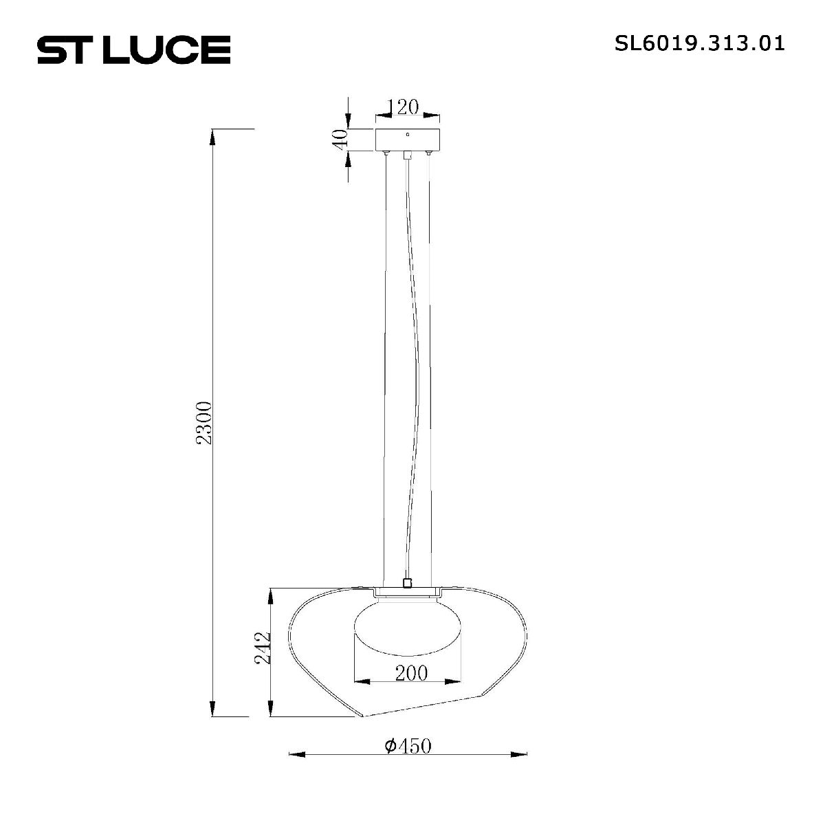 Подвесной светильник ST Luce Foray SL6019.313.01 в Санкт-Петербурге