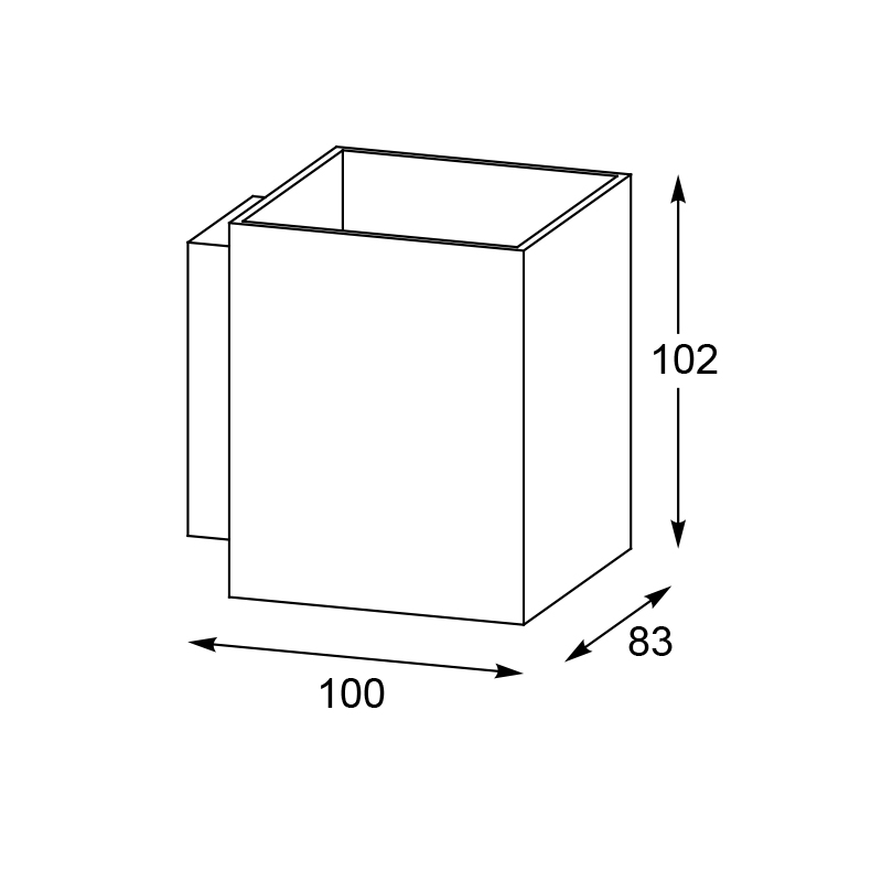 Настенный светильник Zumaline SOLA WL SQUARE 91062 в Санкт-Петербурге