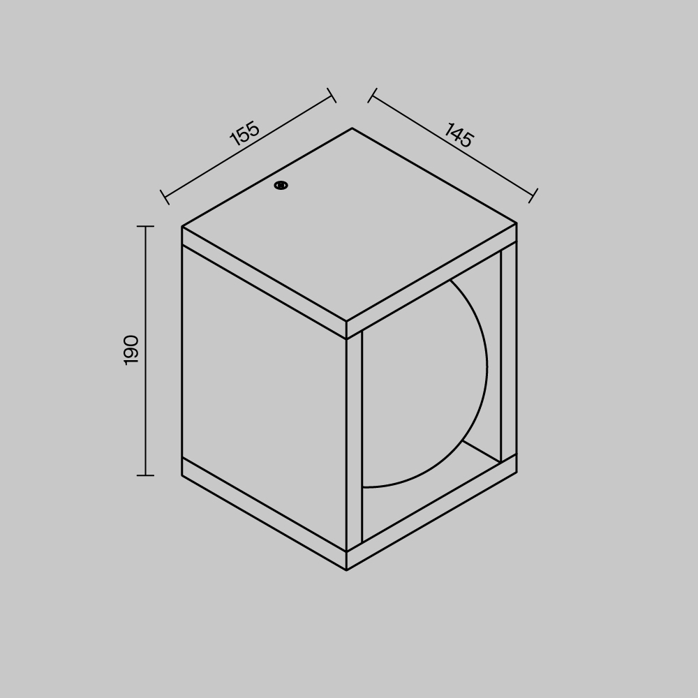 Уличный настенный светильник Maytoni Slate O483WL-L10GF3K в Санкт-Петербурге