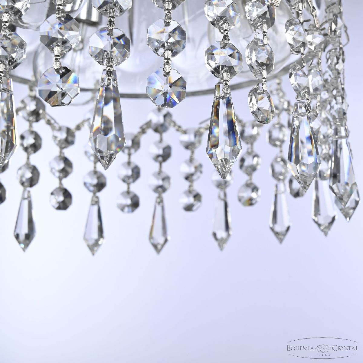 Подвесной светильник Bohemia Ivele Crystal 5478/22 Ni Clear/M-1H Drops в Санкт-Петербурге