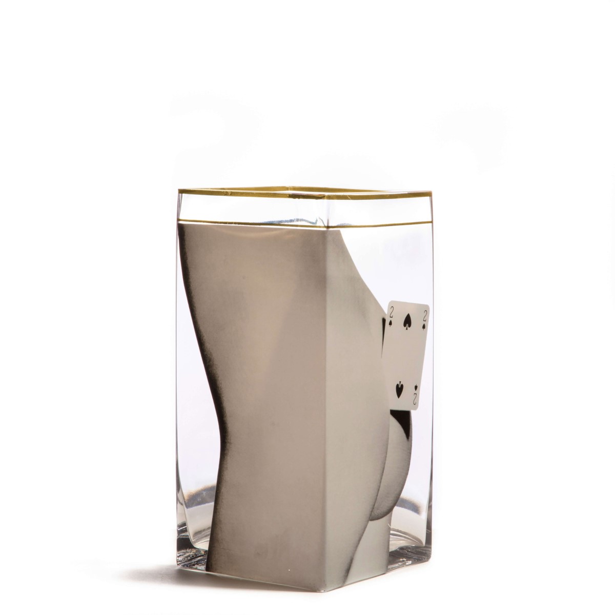 Ваза Two of Spades Big Seletti Toiletpaper Glass Vase 14152 в #REGION_NAME_DECLINE_PP#