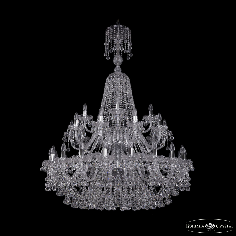 Подвесная люстра Bohemia Ivele Crystal 1409/20+10+5/400/XL-152/2d Ni в Санкт-Петербурге