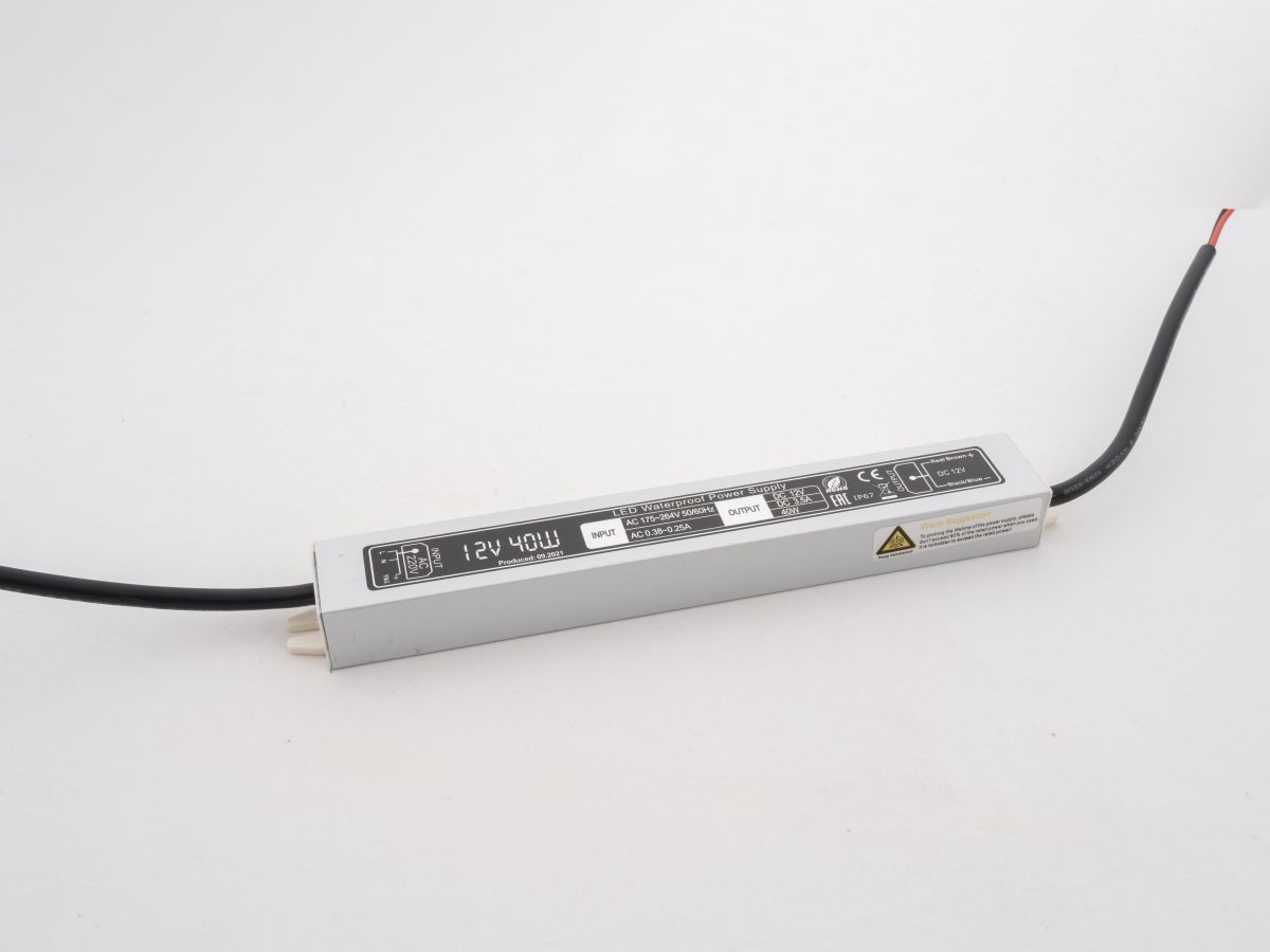 Блок питания LEDS POWER 40Вт 12В IP67 алюминий 004969 в Санкт-Петербурге