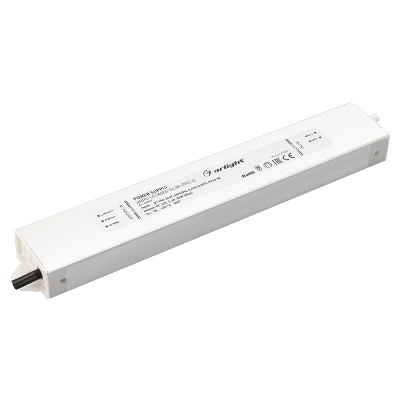 Блок питания Arlight ARPV-LG24080-Slim-PFC-D (24V, 3.3A, 80W) 031721 в Санкт-Петербурге