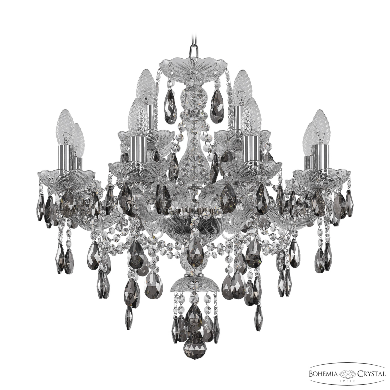 Подвесная люстра Bohemia Ivele Crystal 1415/8+4/200 Ni K731 в Санкт-Петербурге