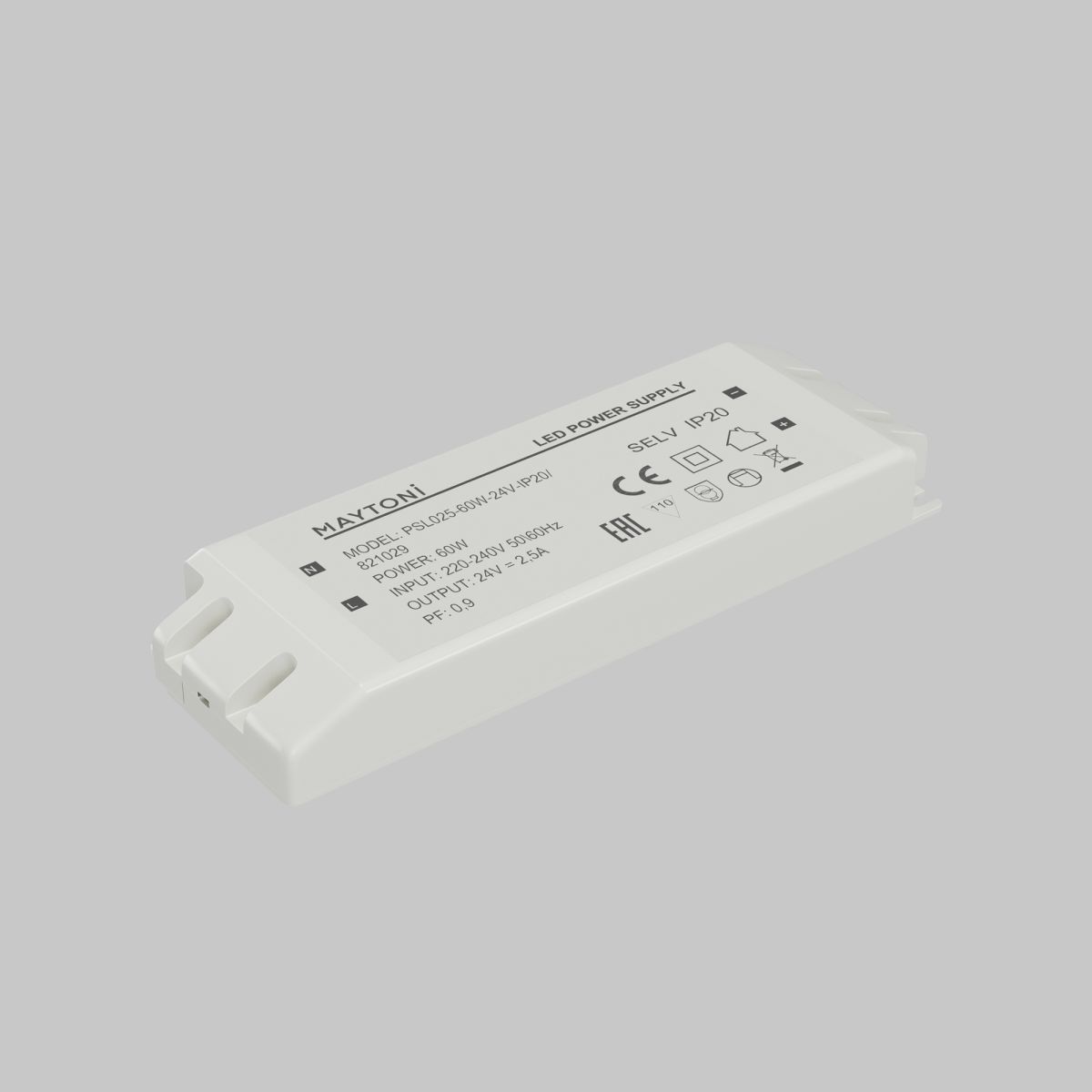 Источник напряжения Maytoni Led Strip PSL025 24В 60Вт IP20 821029 в Санкт-Петербурге
