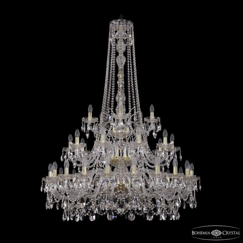 Подвесная люстра Bohemia Ivele Crystal 1411/20+10+5/400/h-158/3d G в Санкт-Петербурге