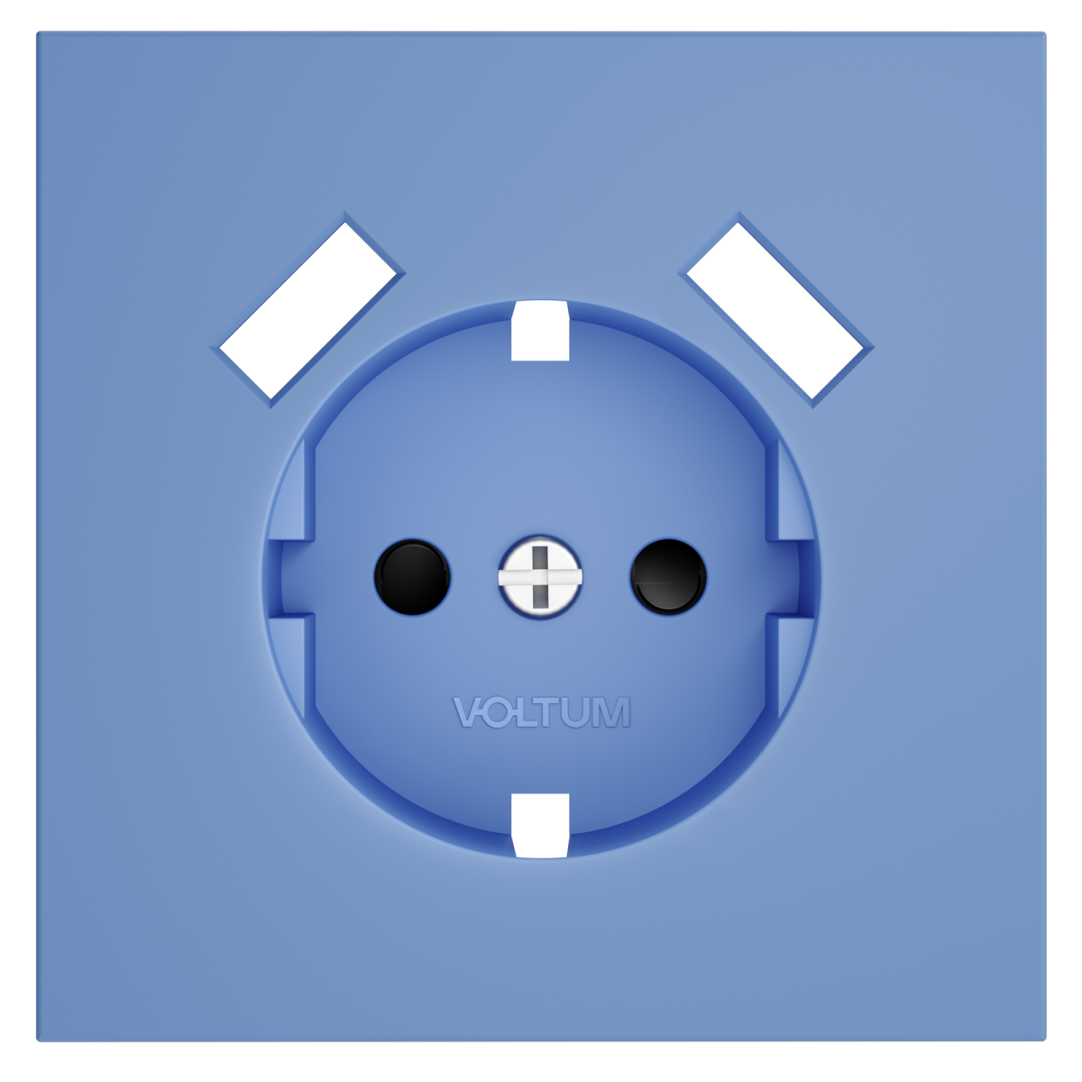Накладка для розетки с заземлением и защитными шторками, с USB A+A Voltum S70 (деним) VLS000915 в #REGION_NAME_DECLINE_PP#
