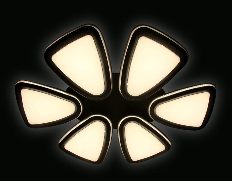 Накладная люстра Ambrella Light FG1014/6 WH/SL 410W D1040*800 в Санкт-Петербурге