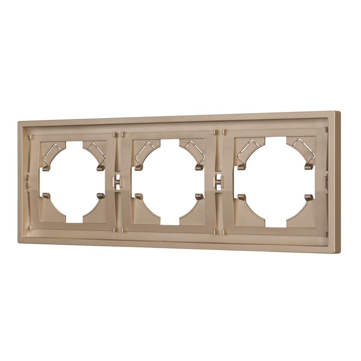 Рамка пластиковая на 3 поста Arlight FRM-TENDO-PL-3-GD 053846 в Санкт-Петербурге