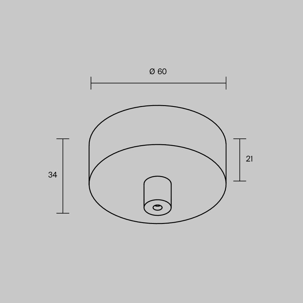 Накладная потолочная чаша для подвесных шинопроводов Maytoni TRA233SCB-B в #REGION_NAME_DECLINE_PP#