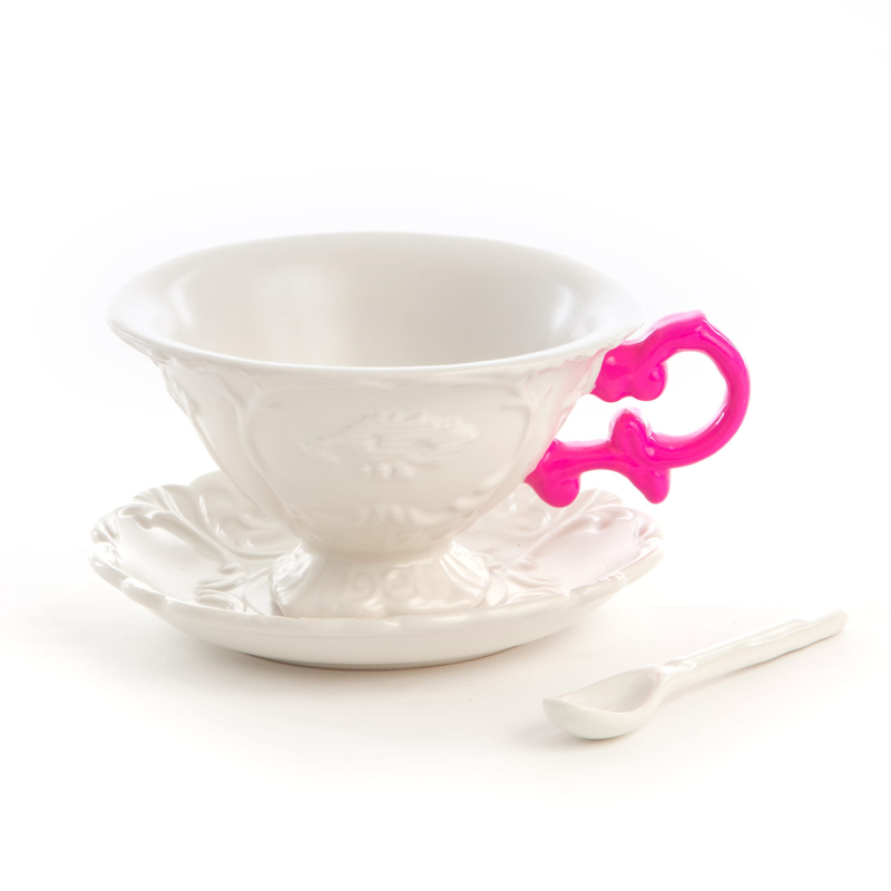 Блюдце с чашкой I-Tea Fuchsia Seletti I-Wares 09858 FUC в Санкт-Петербурге
