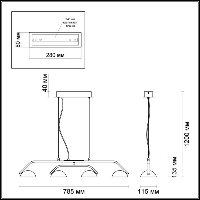 Подвесная светодиодная люстра Odeon Light Karima 3535/4L в Санкт-Петербурге