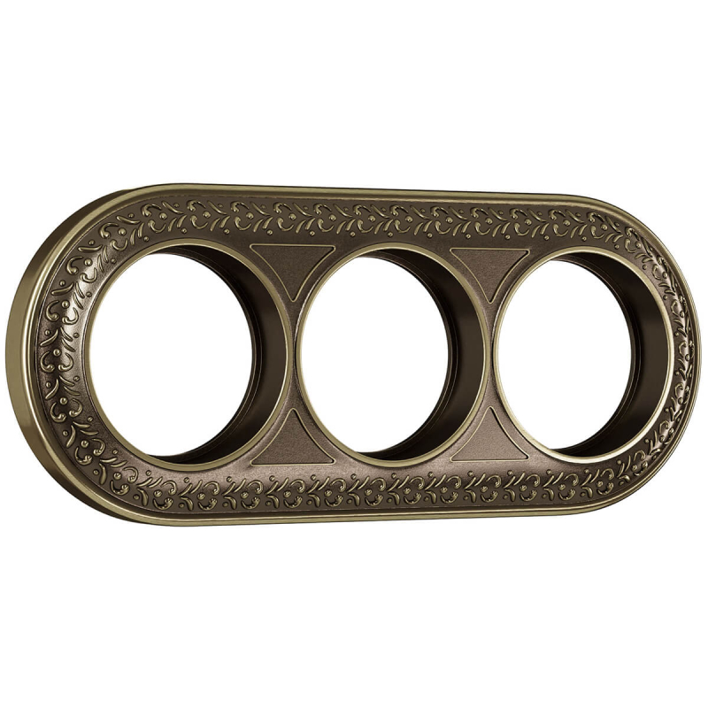 Рамка Werkel Antik Runda на 3 поста бронза WL70-frame-03 4690389106545 в Санкт-Петербурге