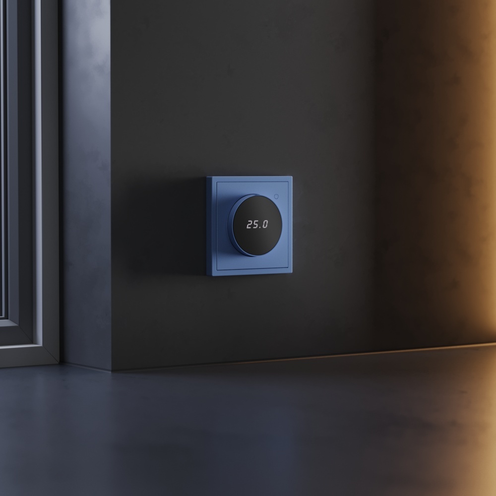 Терморегулятор электронный Voltum S70 с индикацией и датчиком, для теплого пола, (деним) VLS070115 в #REGION_NAME_DECLINE_PP#