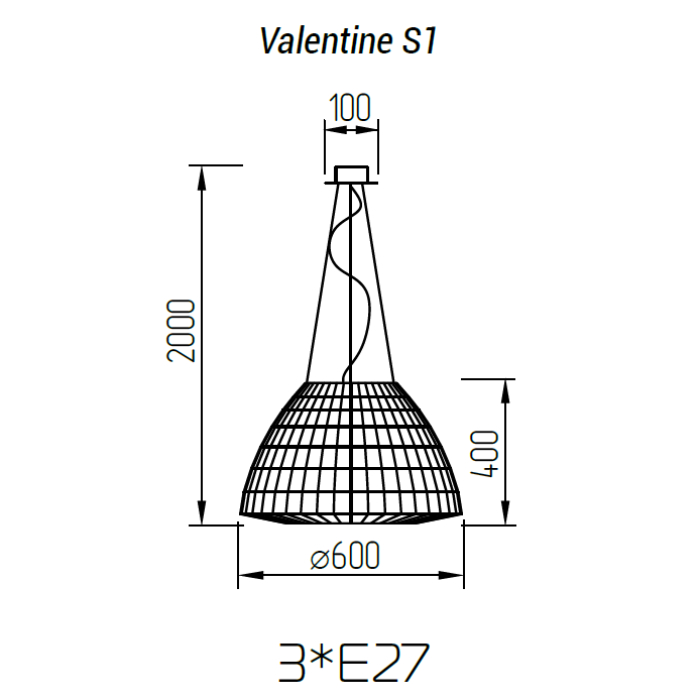 Подвесной светильник TopDecor Valentine S1 01 05p в Санкт-Петербурге