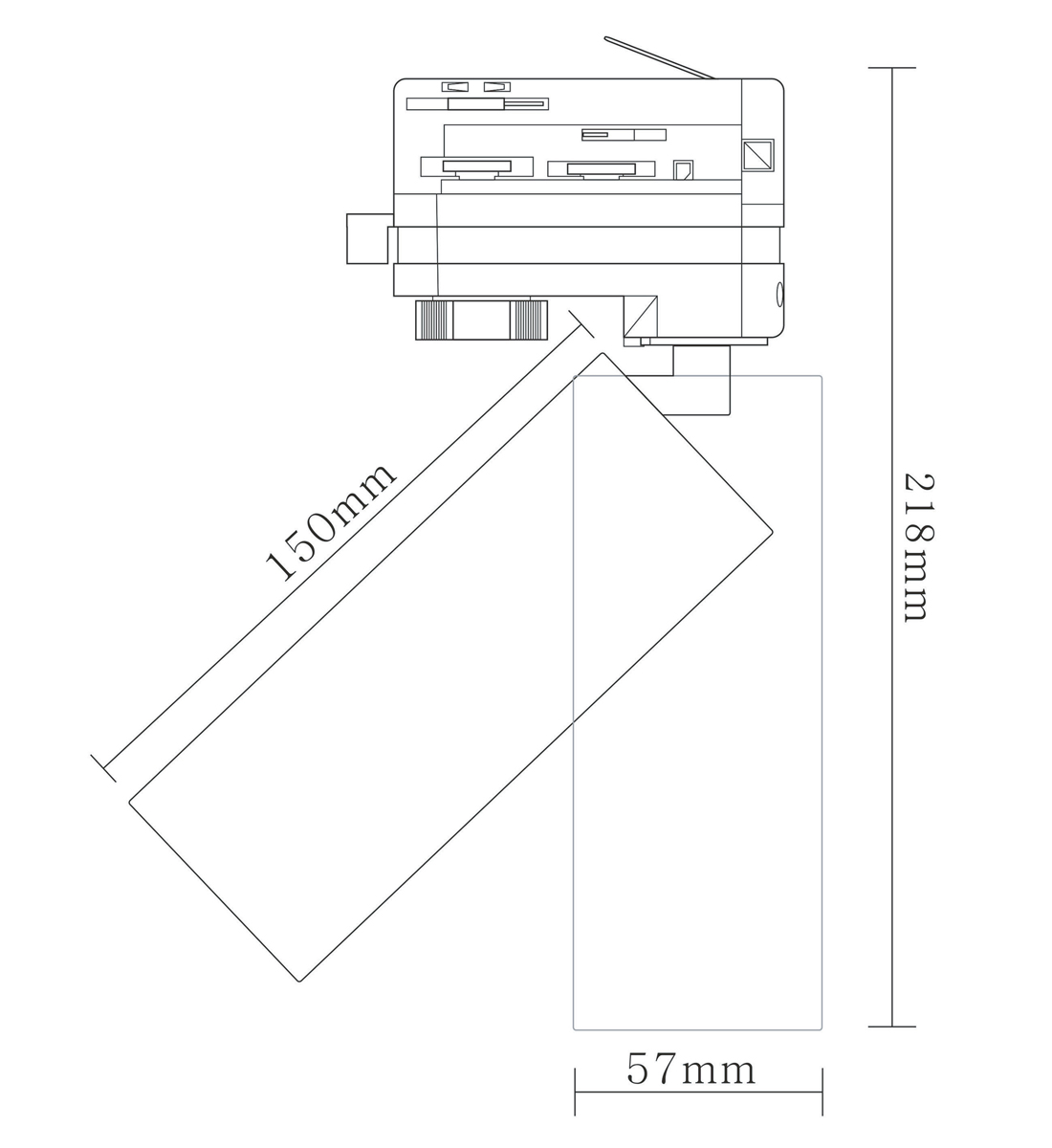 Трековый трехфазный светильник Donolux Rollo DL18895R10N1B TRACK в Санкт-Петербурге