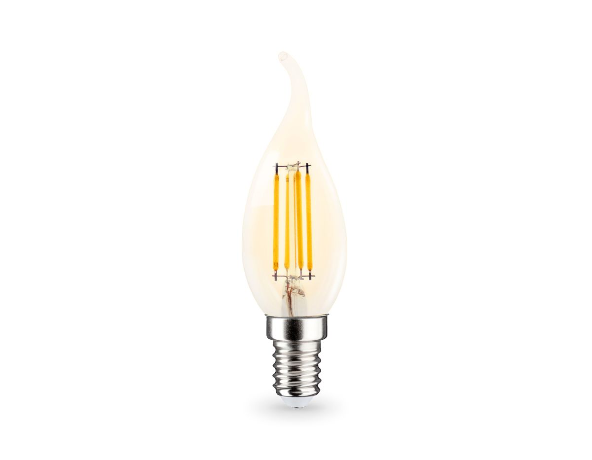 Филаментная светодиодная лампа Ambrella Light Bulbing E14 11W 2700K свеча на ветру 351123 в Санкт-Петербурге