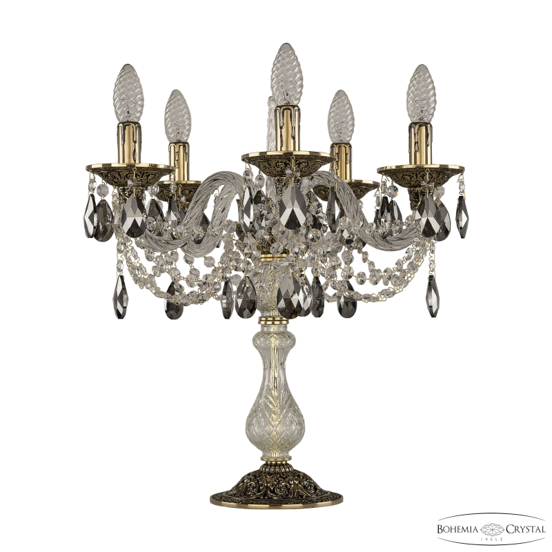 Настольная лампа Bohemia Ivele Crystal 16106L8/5/141-47 GB K731 в Санкт-Петербурге