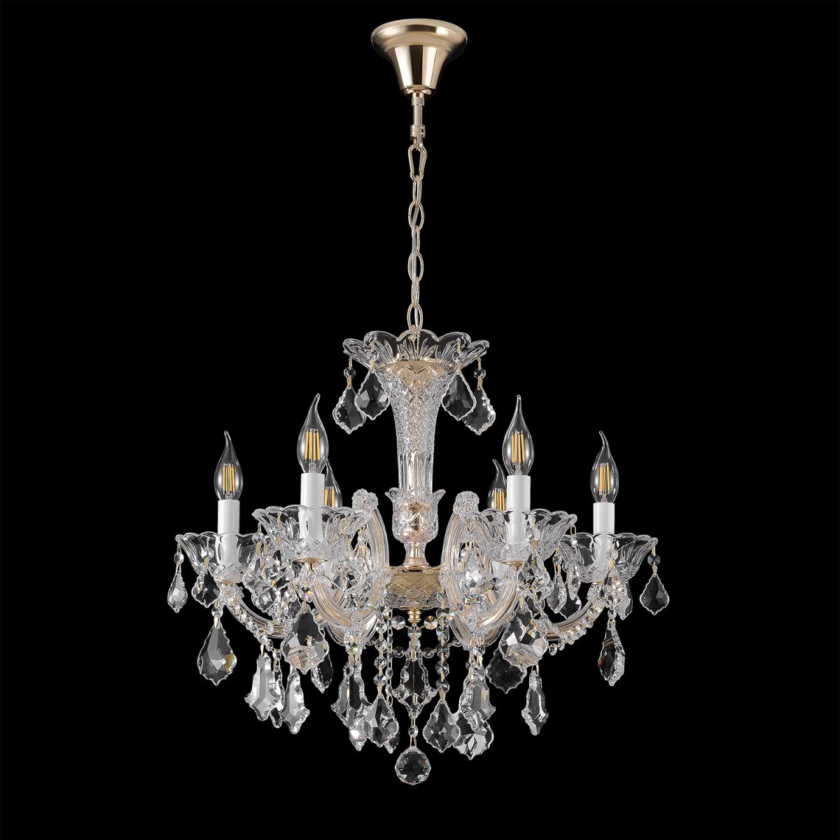Подвесная люстра Crystal Lux CRISTELLE SP6 GOLD в Санкт-Петербурге
