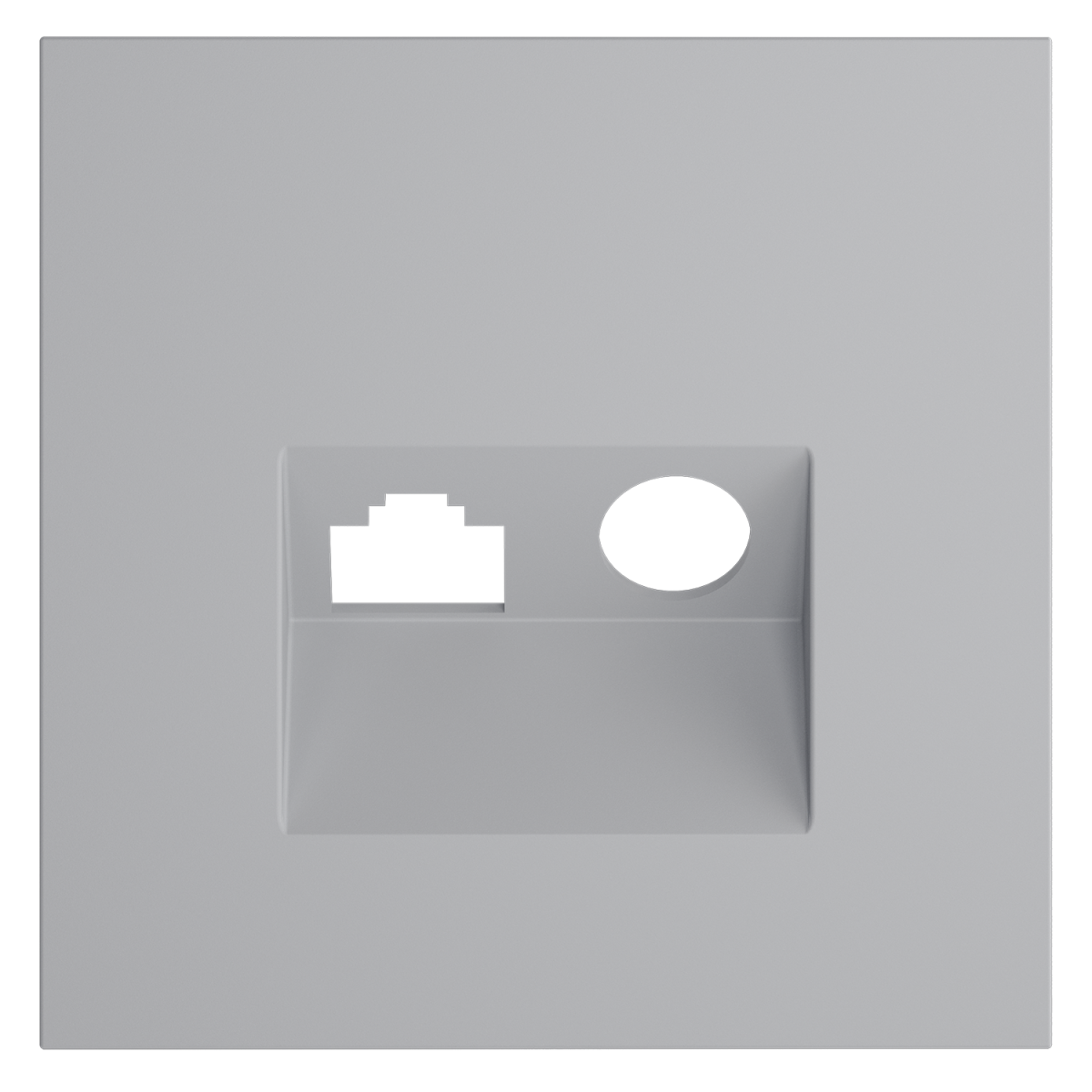 Накладка для розетки TV+RJ45 кат. 6 Voltum S70 (серый) VLS002716 в #REGION_NAME_DECLINE_PP#