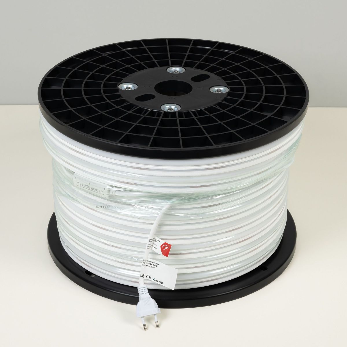 Светодиодная герметичная лента Arlight WAVE-SIDE-A120-12x25mm 230V Warm3000 (12 W/m, IP67, 50m, wire x2) 051933 в Санкт-Петербурге