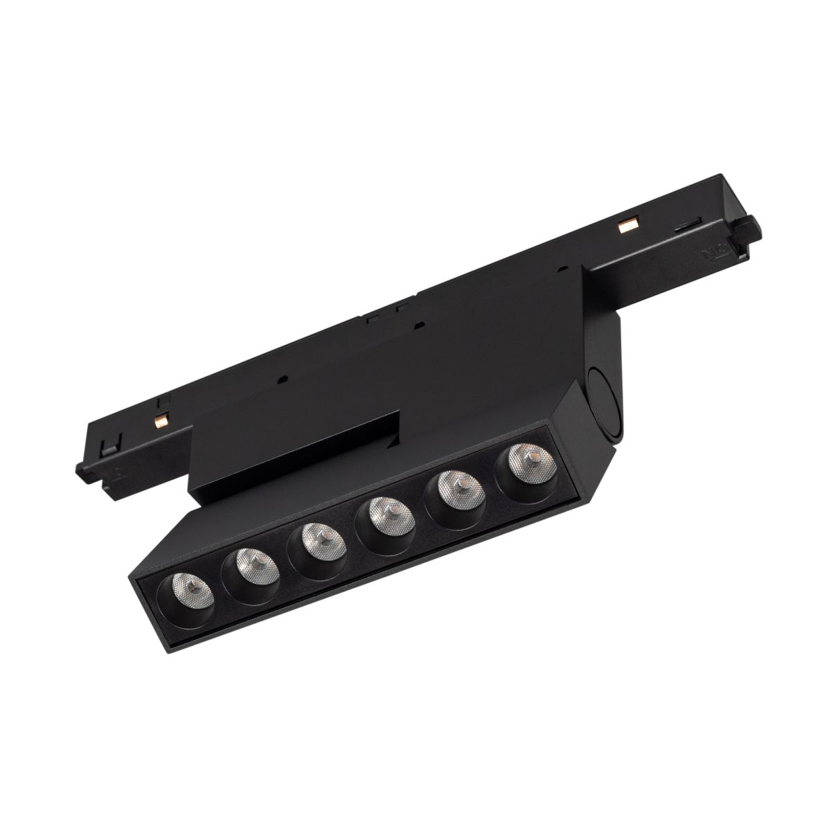 Трековый магнитный светильник Arlight MAG-ORIENT-DOTS-FOLD-S195-6W Warm3000 (Черный, 30 deg, 48V) (IP20 Металл) 042013(1) в Санкт-Петербурге