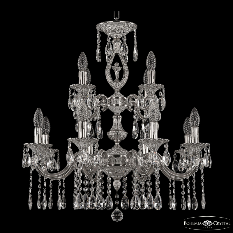 Подвесная люстра Bohemia Ivele Crystal Verona 72401/8+4/210/2d A NW FA10S в Санкт-Петербурге