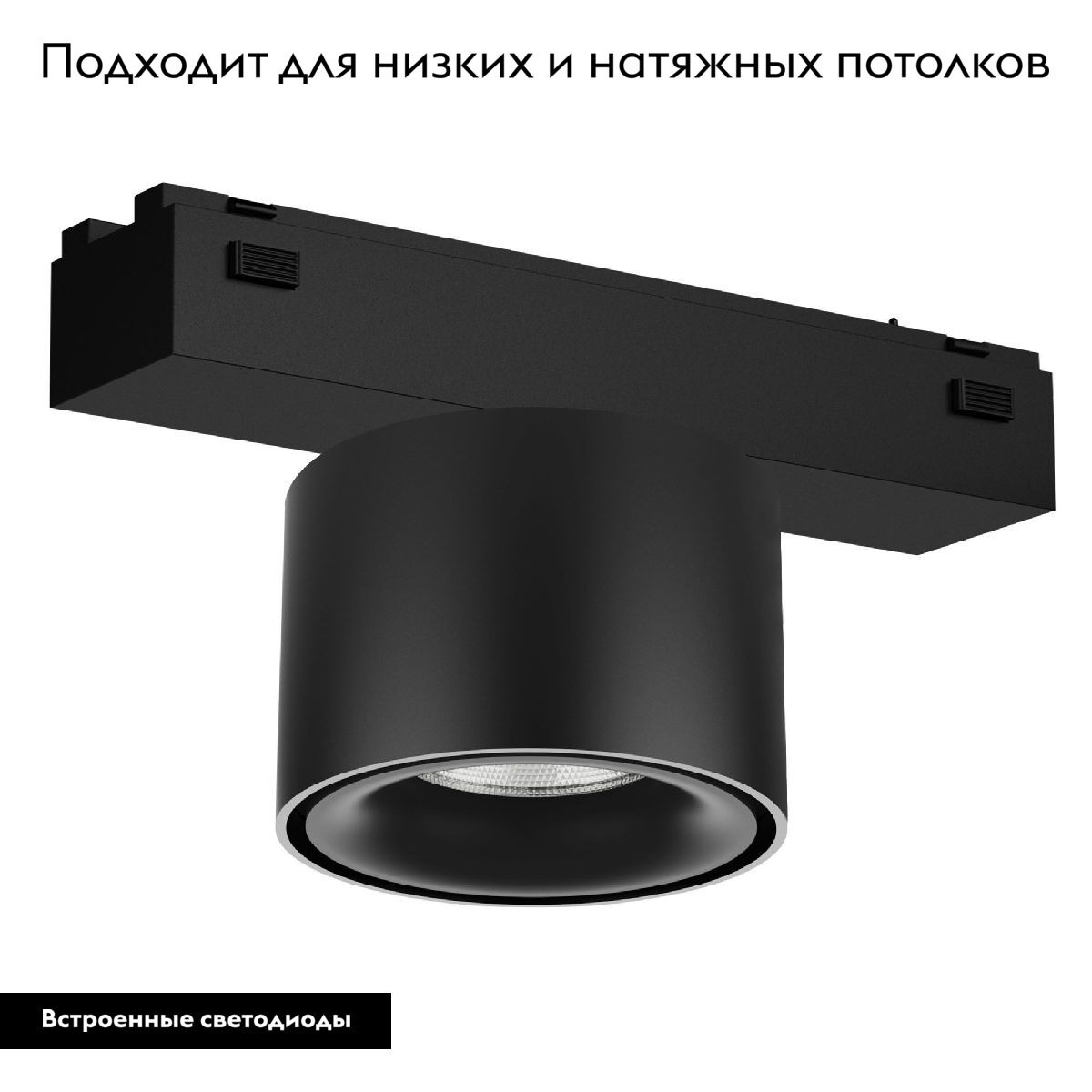 Трековый магнитный светильник Arlight MAG-VIBE-POINT-R75-10W Warm3000 (BK, 24 deg, 48V) 044465 в Санкт-Петербурге