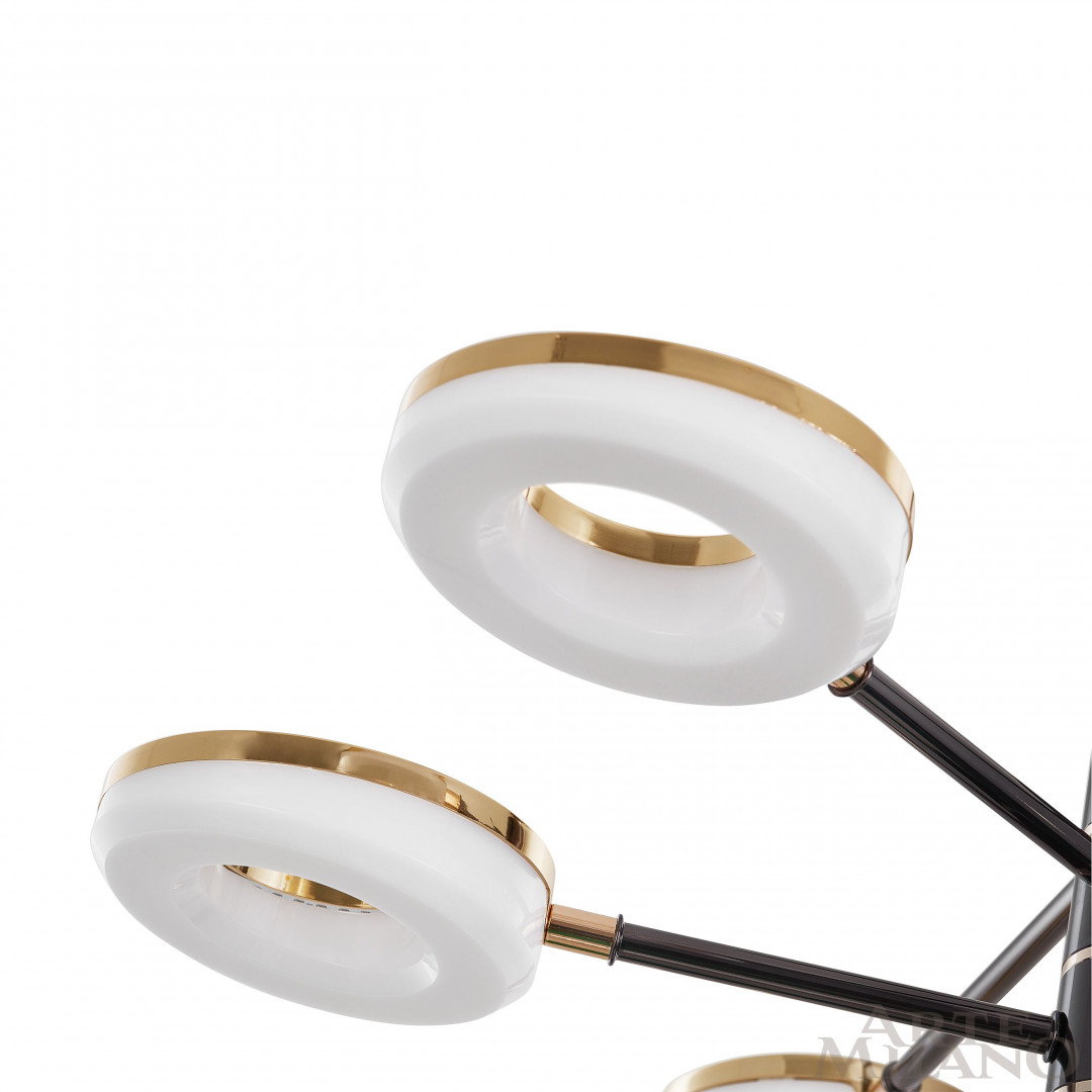 Люстра на штанге Arte Milano Ferrara 276699/6 BK/GD в #REGION_NAME_DECLINE_PP#