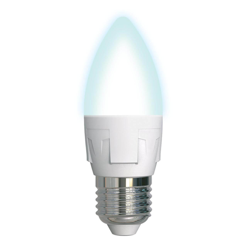 Лампа светодиодная диммируемая (UL-00004295) Uniel E27 7W 4000K матовая LED-C37 7W/4000K/E27/FR/DIM PLP01WH в #REGION_NAME_DECLINE_PP#