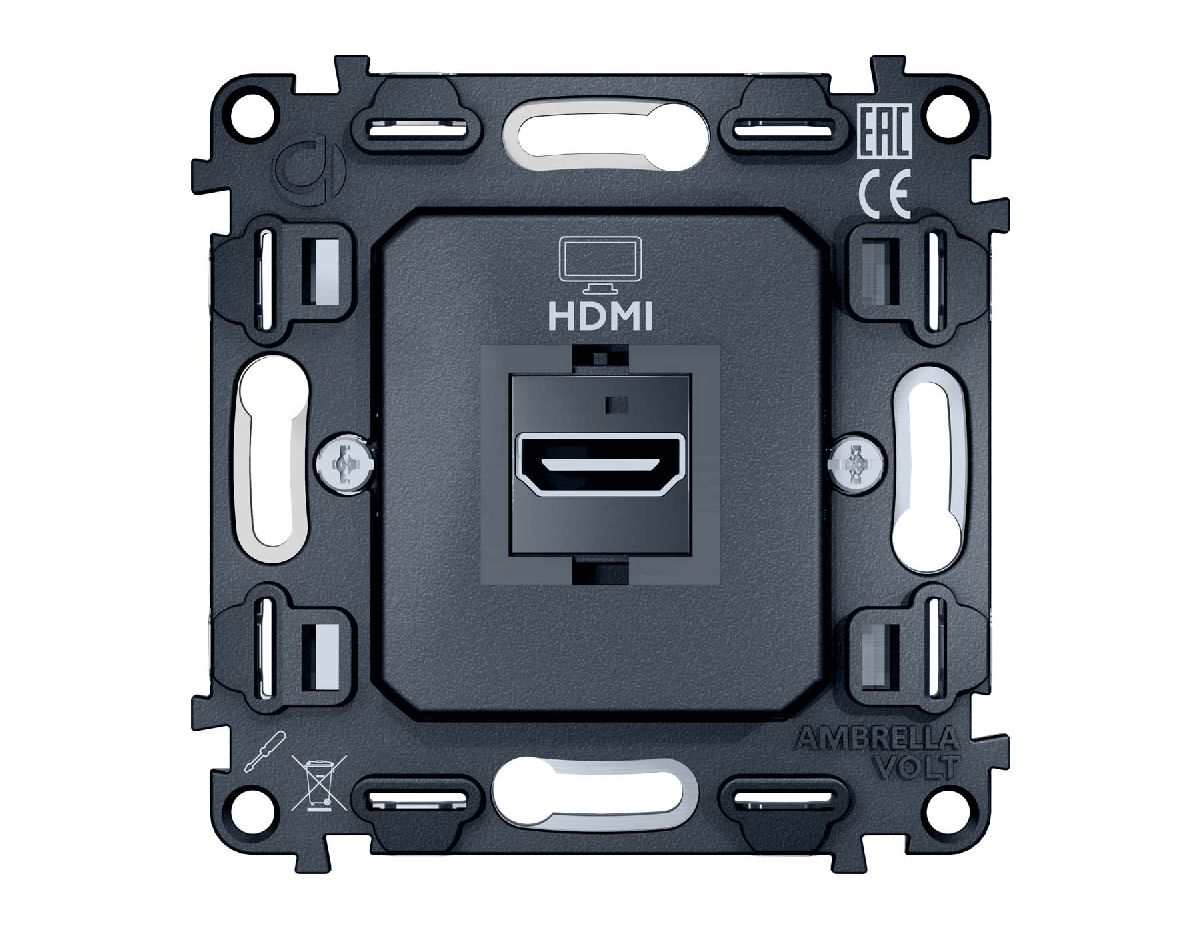 Механизм розетки HDMI 2.0 40V/500mA 2.0GHz 5-18Gbit/s Ambrella Volt Quant VM222 в #REGION_NAME_DECLINE_PP#