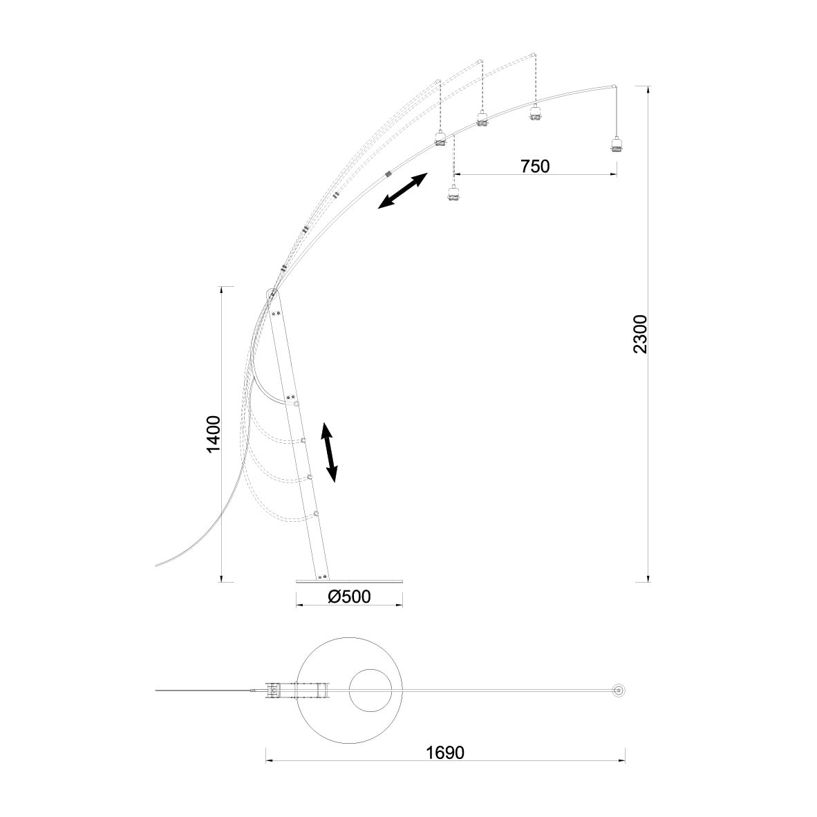 Торшер Mantra Ruti Ricca 9446+9447 в Санкт-Петербурге