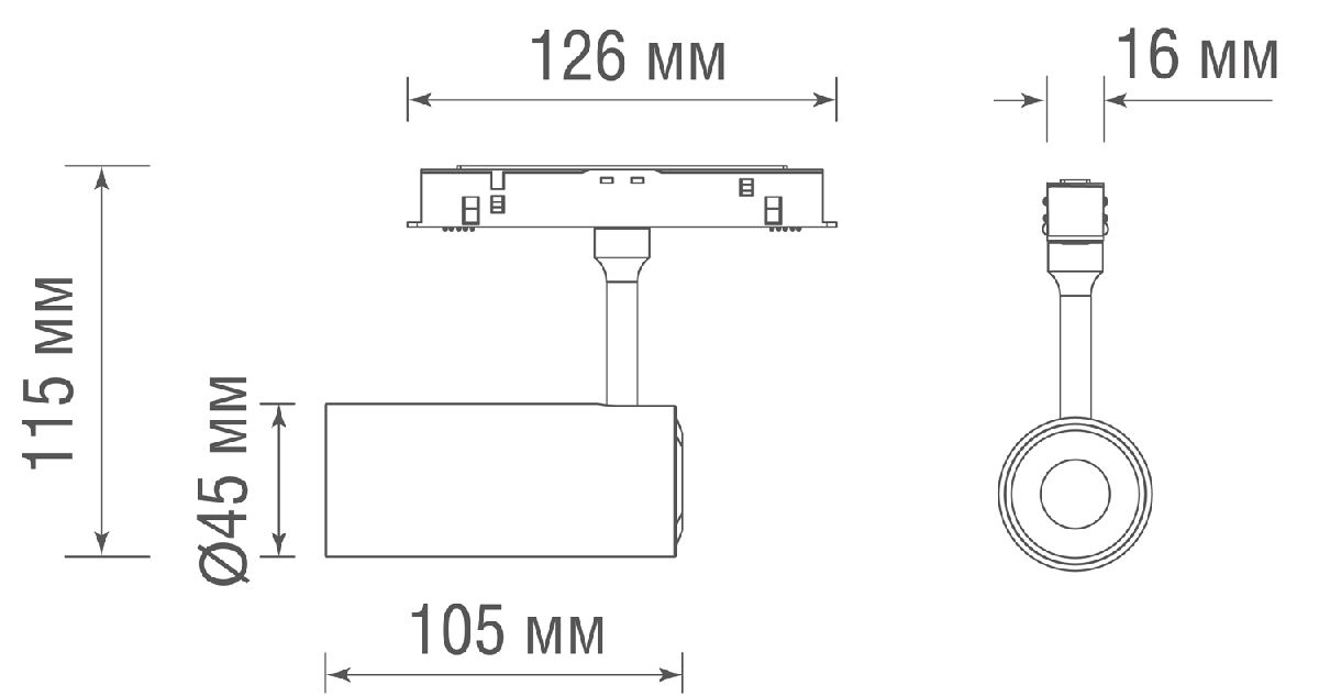 Трековый светильник Donolux Alpha DL20295WW10BrND в Санкт-Петербурге