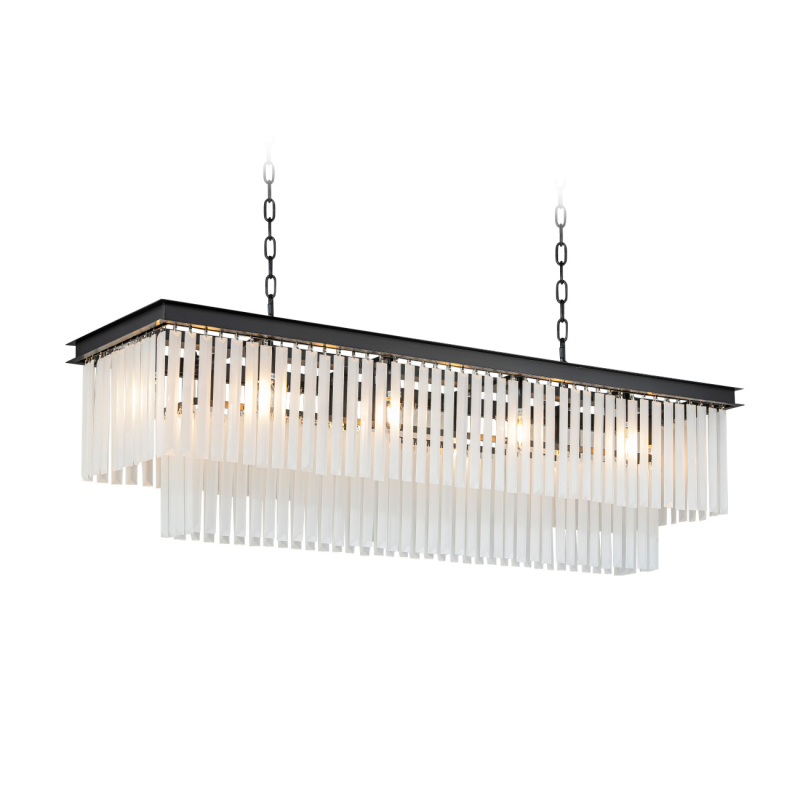 Подвесная люстра Delight Collection 1920s Odeon KR0387P-10C/P black/frost в Санкт-Петербурге