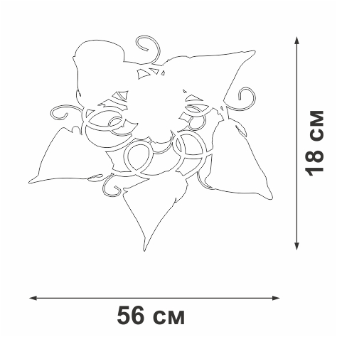 Потолочная люстра Vitaluce V1646/5PL в Санкт-Петербурге