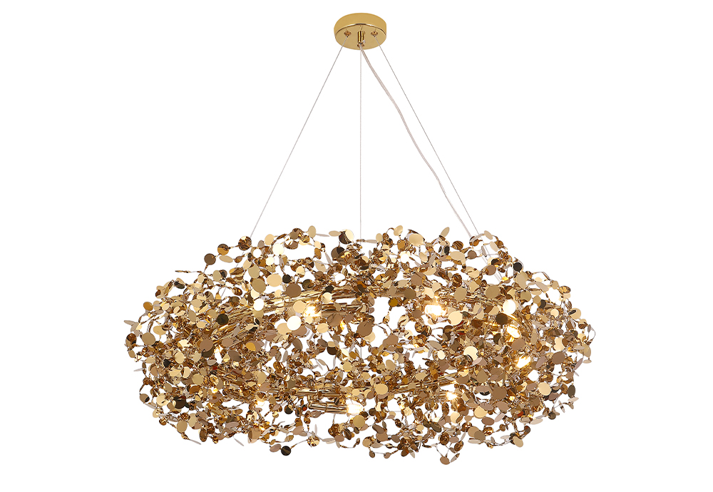 Подвесная люстра Crystal Lux GARDEN SP16 D800 GOLD в Санкт-Петербурге