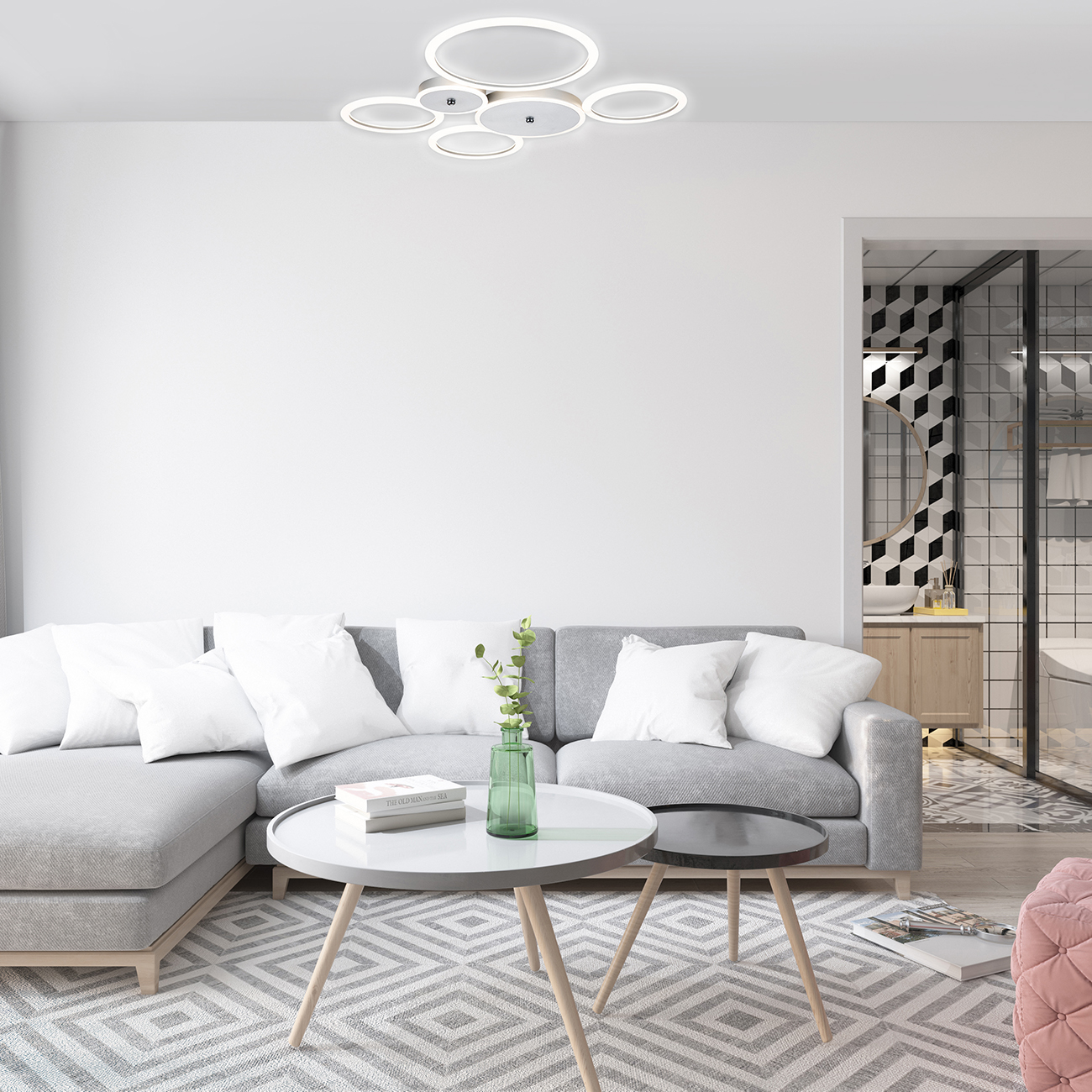 Потолочная люстра Escada Saturn 10268/6LED Silver в #REGION_NAME_DECLINE_PP#