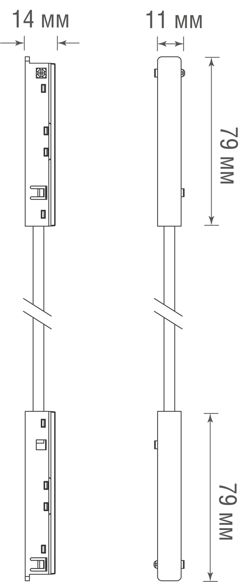 Токопроводящий угловой соединитель для шинопровода Donolux Slim Line Сonnector 90 DLS W в Санкт-Петербурге