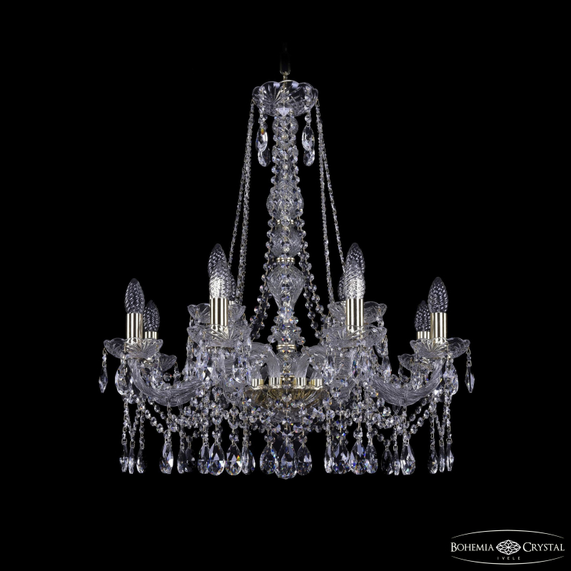 Подвесная люстра Bohemia Ivele Crystal 1413/8+4/220/h-73 G в Санкт-Петербурге