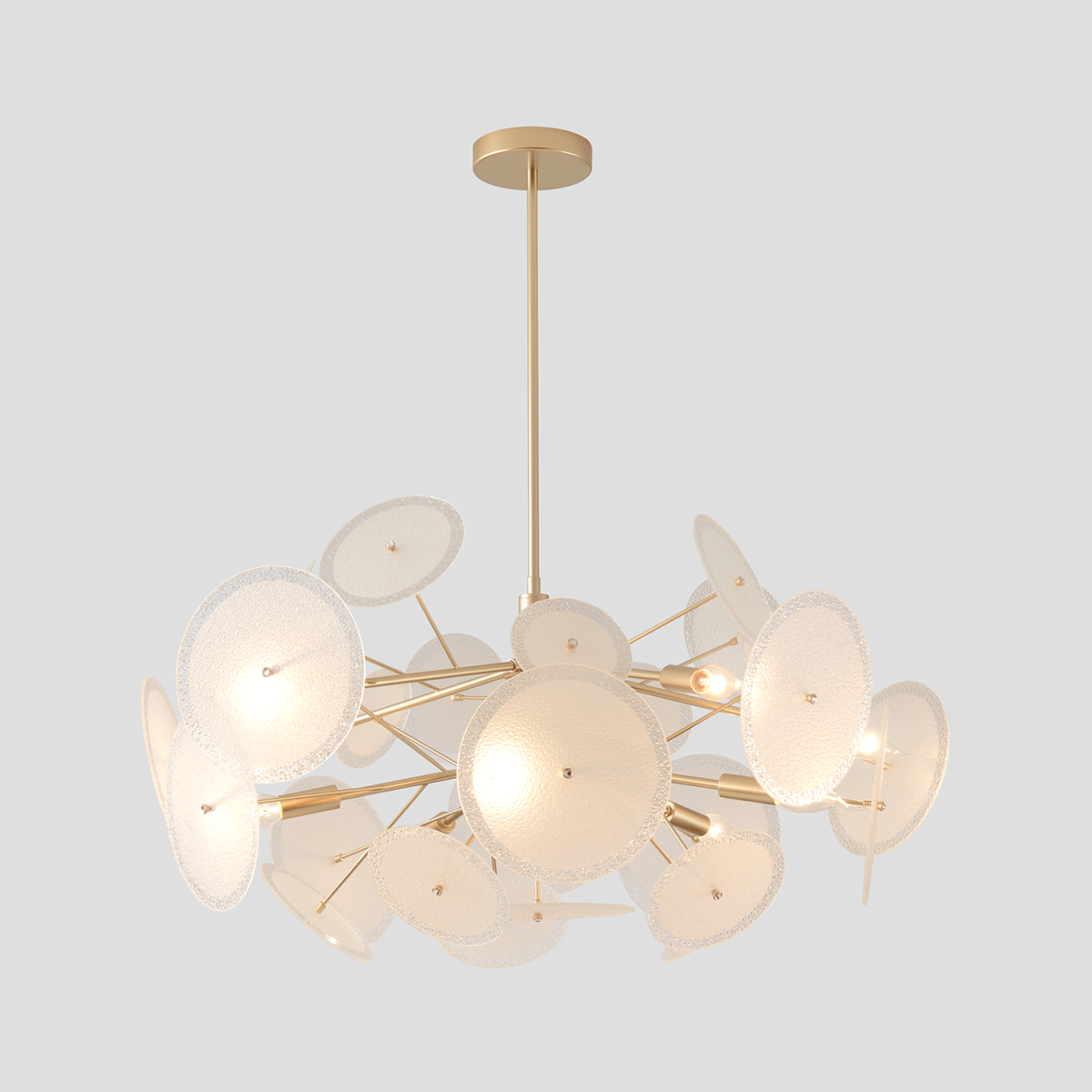 Люстра на штанге Crystal Lux DANDELION SP10 GOLD в Санкт-Петербурге