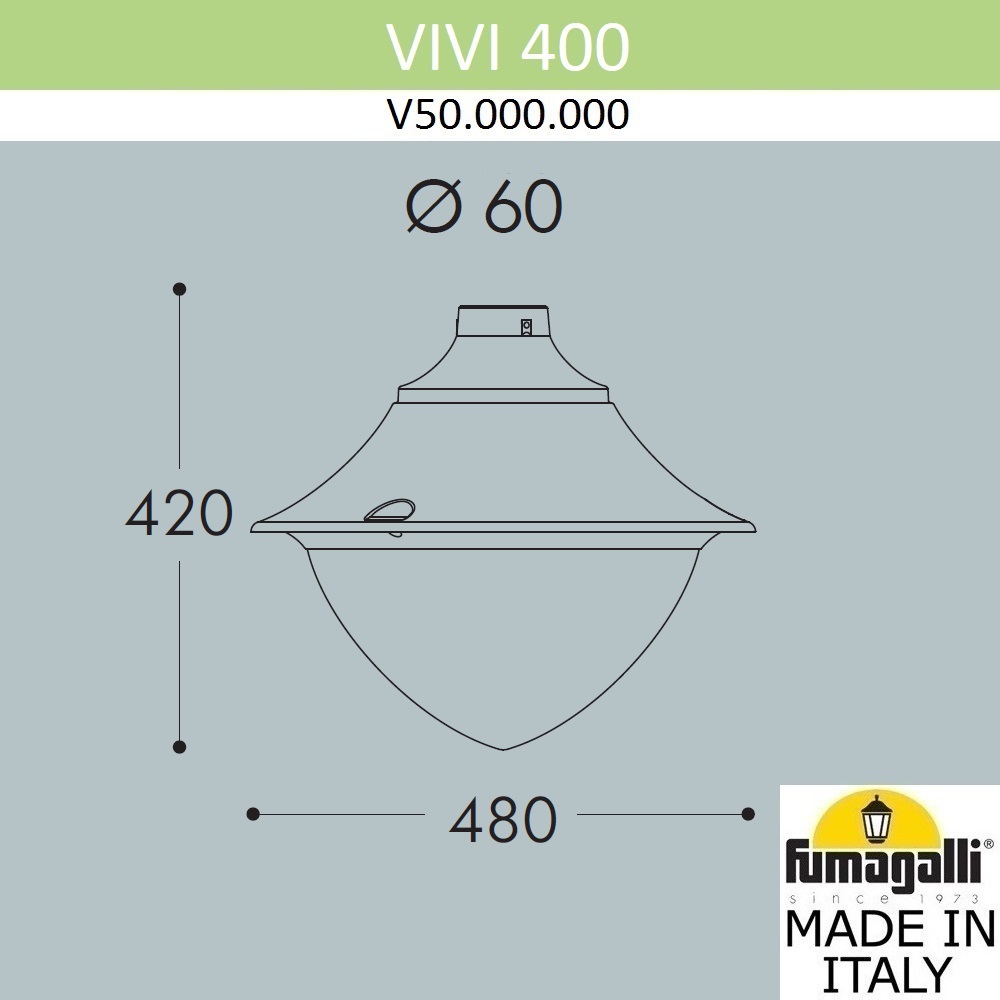 Уличный светильник Fumagalli Vivi V50.000.000.LXD6L в Санкт-Петербурге