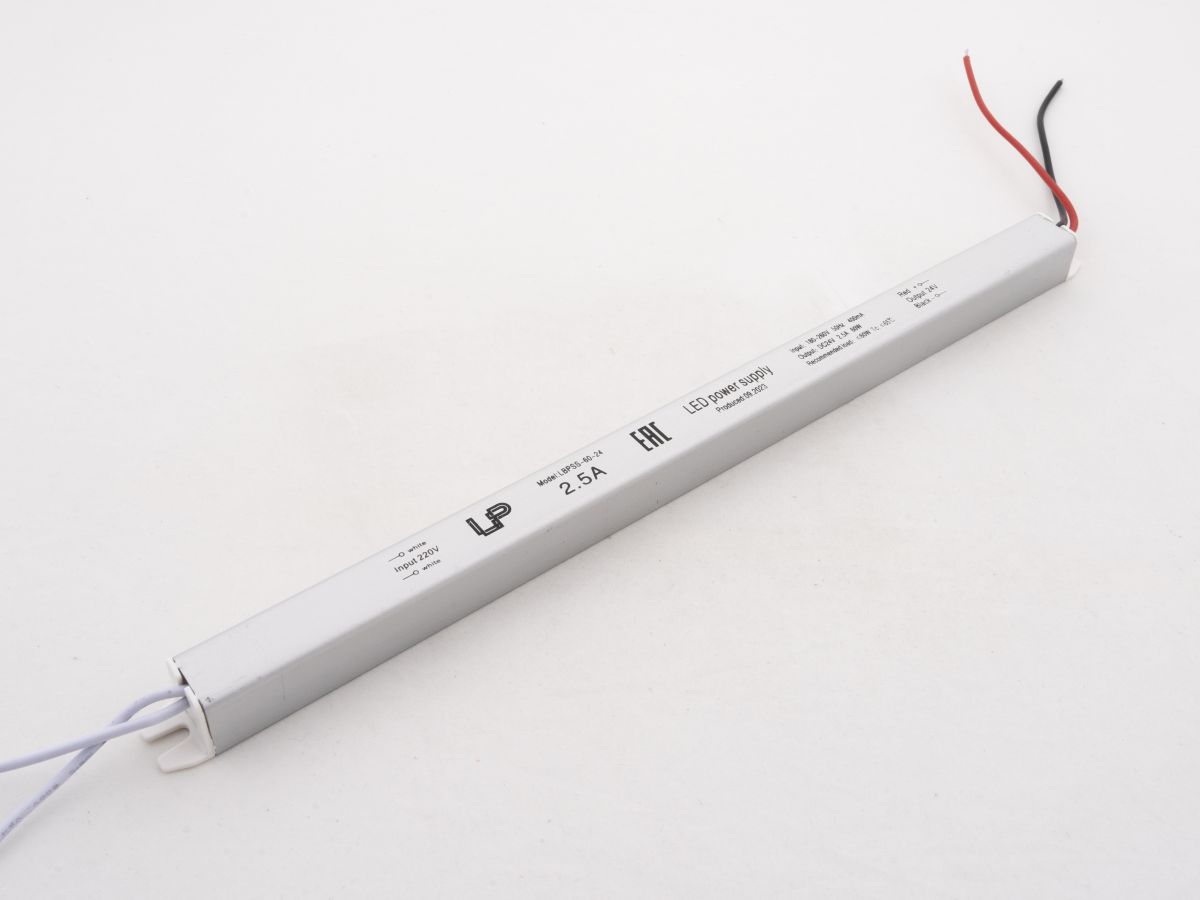 Блок питания LEDS POWER 60Вт 24В Super Slim 390133 в Санкт-Петербурге