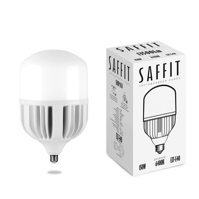 Лампа светодиодная Saffit SBHP1150 E27-E40 150W 6400K 55144 в Санкт-Петербурге