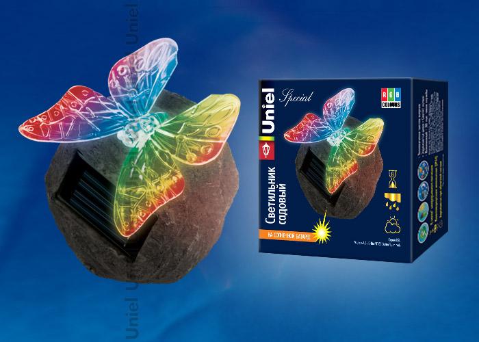 Светильник на солнечных батареях (10222) Uniel USL-S-116/RT085 Butterfly on Rock в Санкт-Петербурге