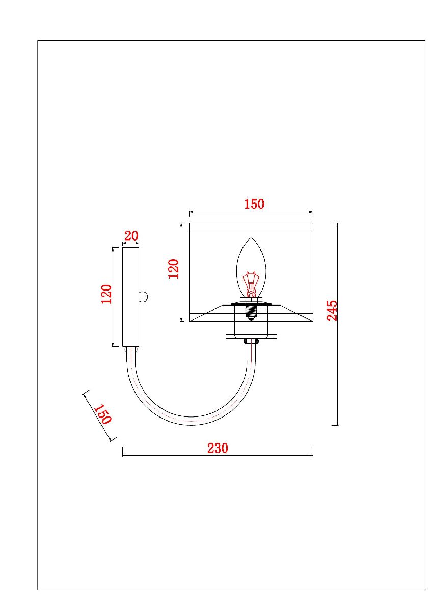 Бра Arte Lamp Attore A4092AP-1CC в Санкт-Петербурге